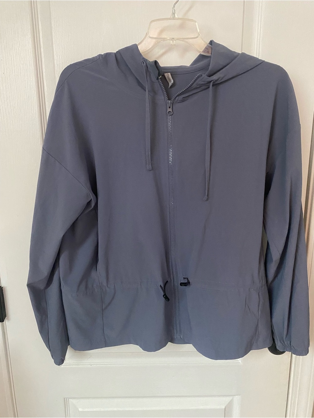 ZELOS Lightweight Hooded Zip Utility Jacket - Slate